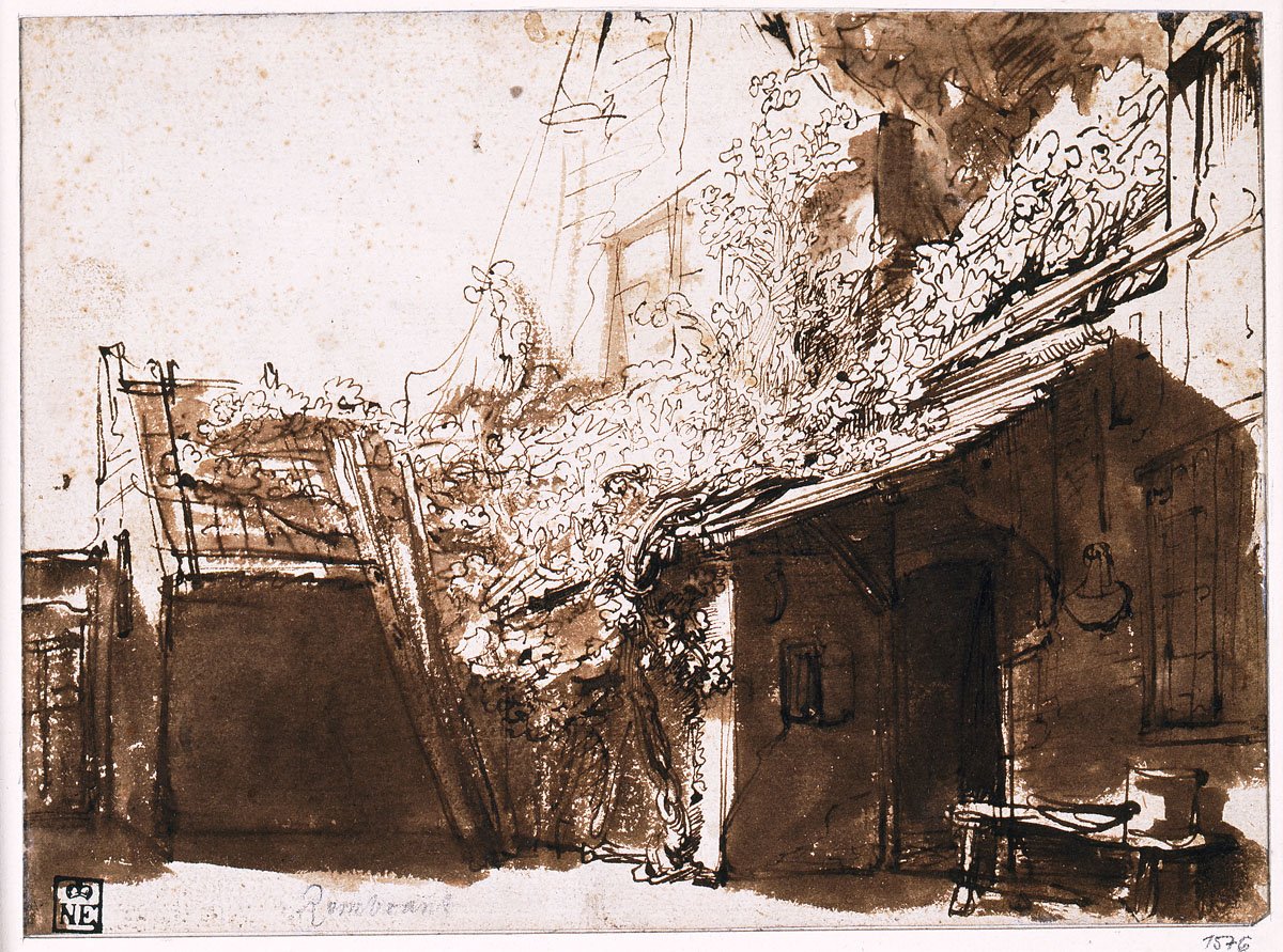 Rembrandt: Táj házzal