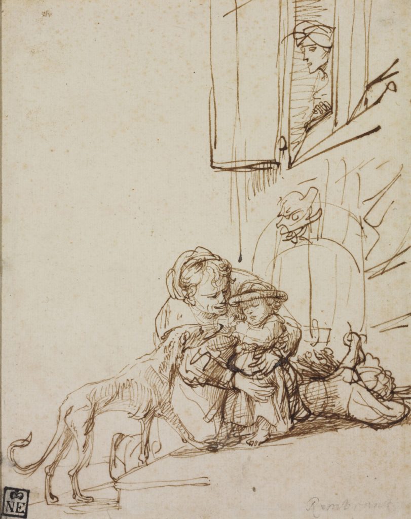 Rembrandt Harmensz van Rijn182 x 145 mm, pen, brown ink