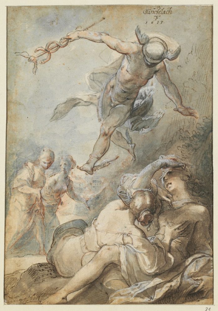 Matthias Gundelach: Mercurius és Herse, 1613