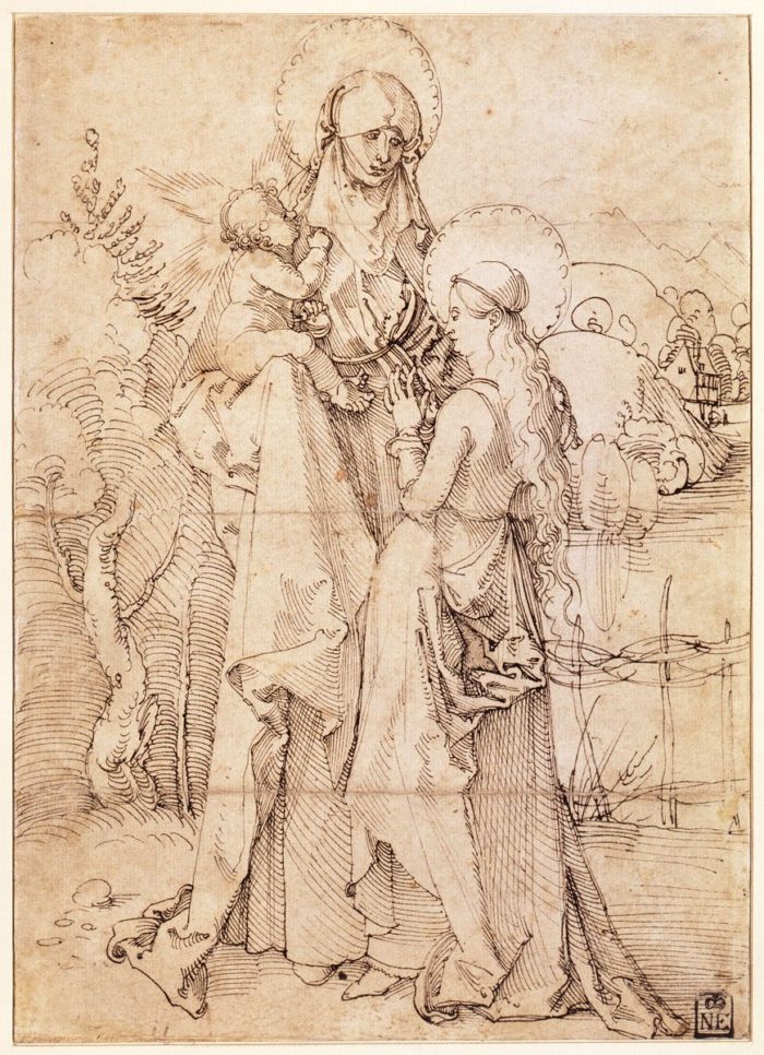 Hans Schäufelein, Albrecht Dürer után: Szent Anna harmadmagával, 1505-1509 körül