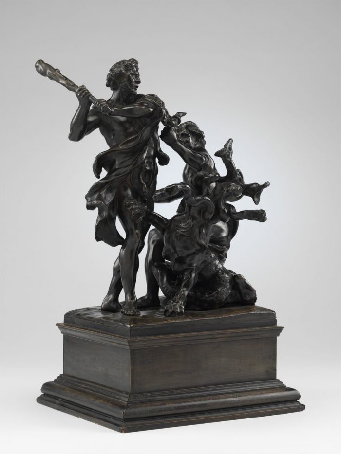 Alessandro Algardi (után): Herkules küzdelme a lernai hidrával, 17. század közepe
