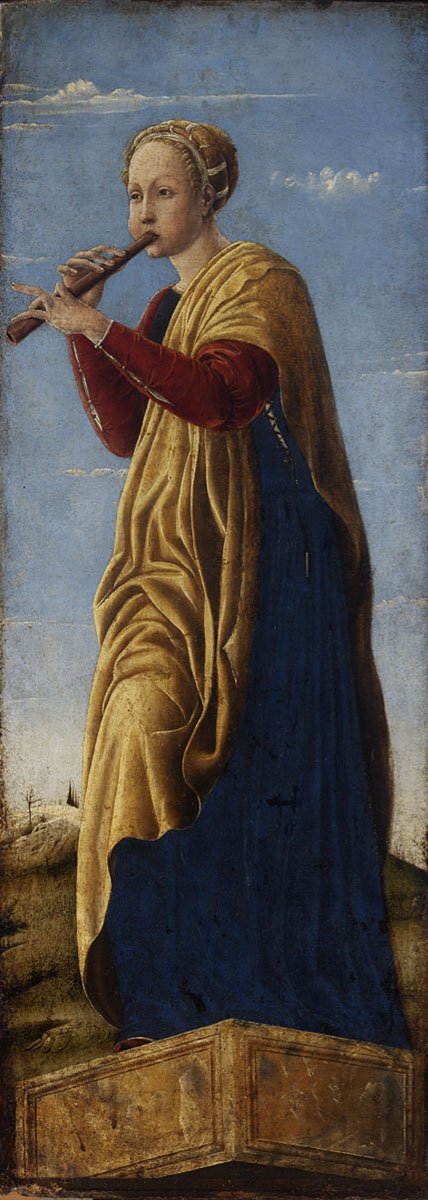 Ferrarai festő: Euterpé múzsa, 1458-1460 körül