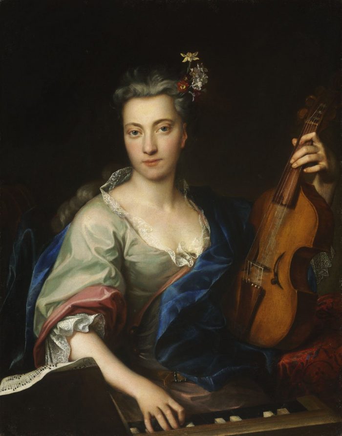 Jan Kupecký: Hölgy viola d’amoréval, 1720-as évek